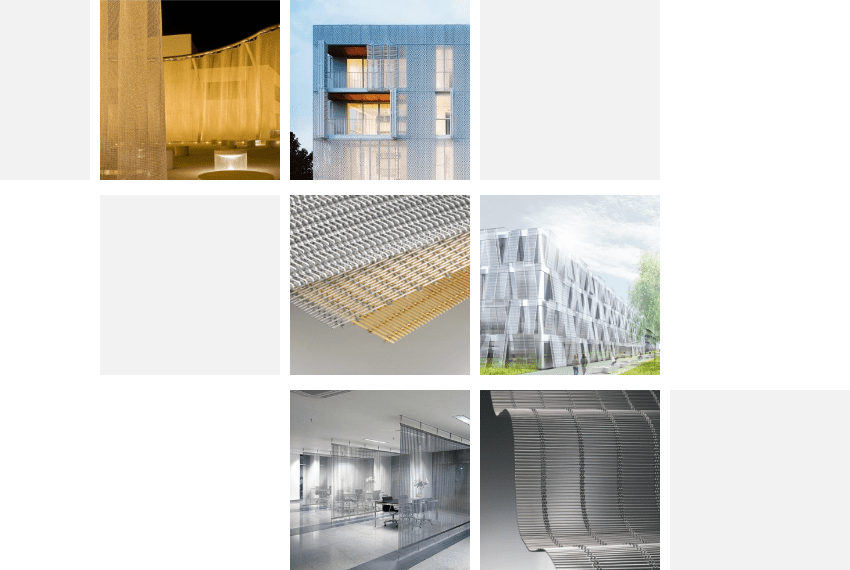 Different architectural mesh series and applications