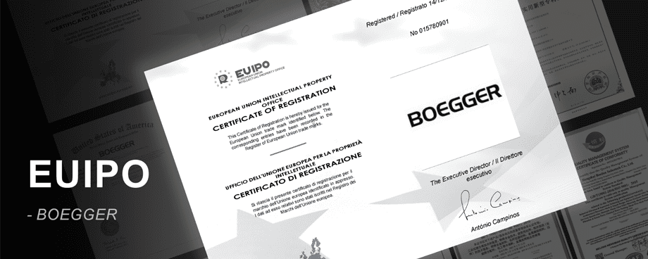The Certificate of Registration issued by EUIPO.
